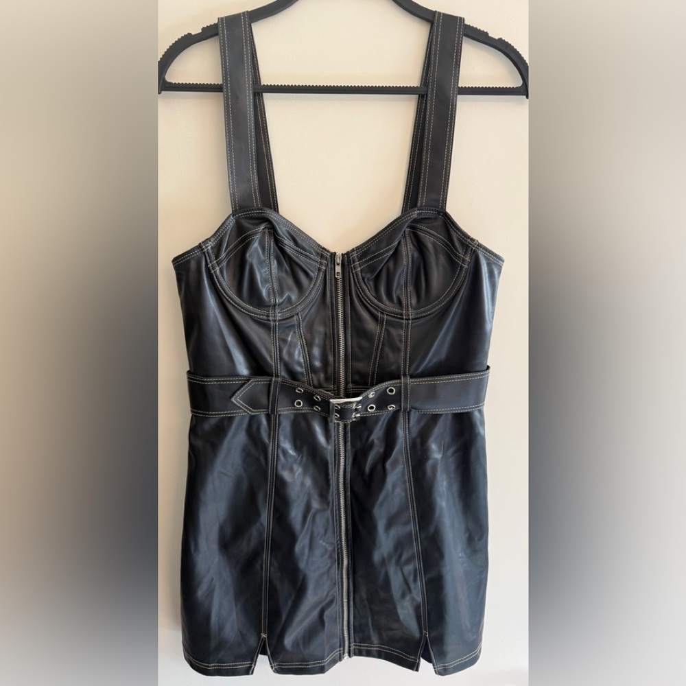 Urban Outfitters Black Faux Leather dress